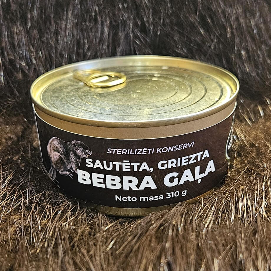 Sterilizēti brebra gaļa konservi